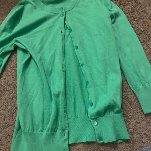 J Crew green clare cardigan xs - Picture 6 of 8